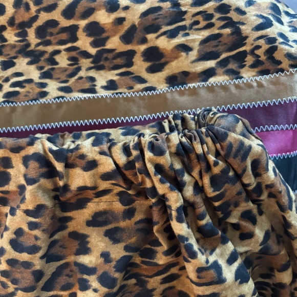 Native American First Nations Handmade Ribbon Skirt Lakota Cheetah Print - Picture 5 of 5
